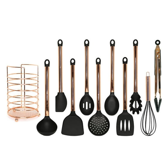 Slotted Spoon and Landle Kitchen Tools Silicone Cooking Kitchenware Set