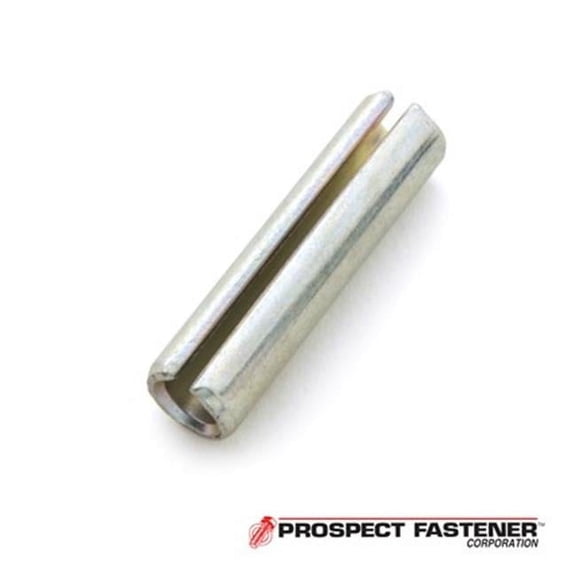 Slotted Spring Pin .25 in. Dia 2.25 in. Long Carbon Steel Zinc Plated 100 Pieces