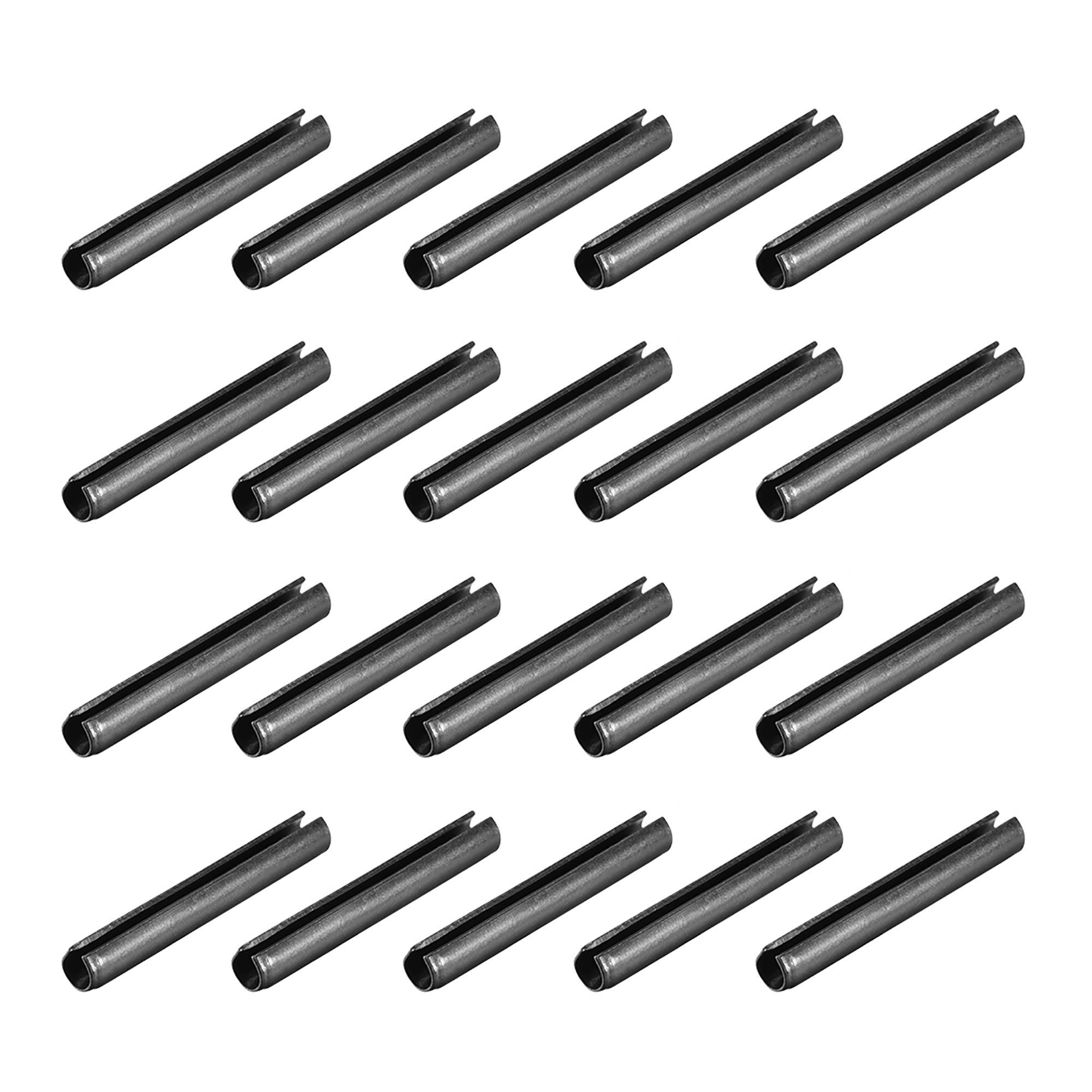 Slotted Spring Pin 6mm x 45mm Plain Finish 65Mn Roll Assortment Kit