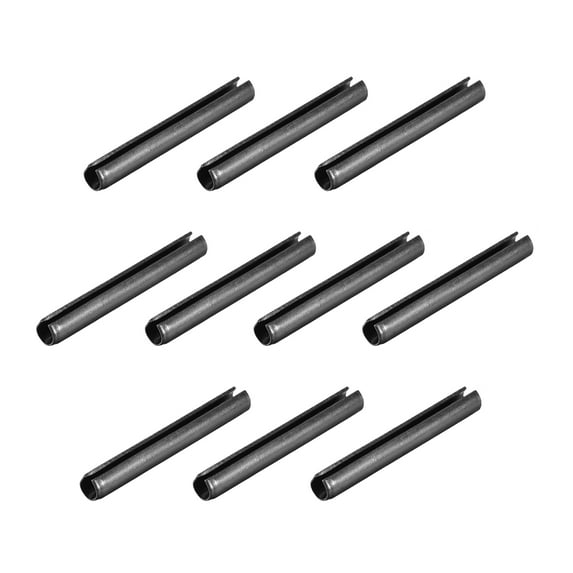 Slotted Spring Pin -6mm x 50mm Plain Finish 65Mn Roll Assortment Kit for Small Machine Projects 30Pcs