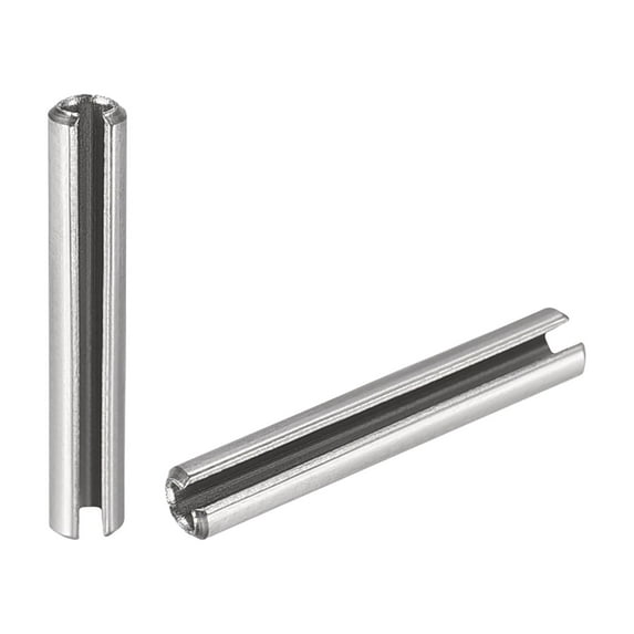 Slotted Spring Pin M2.5 x 16mm 304 Stainless Steel Split Spring Roll Dowel Pins Plain Finish 50Pcs