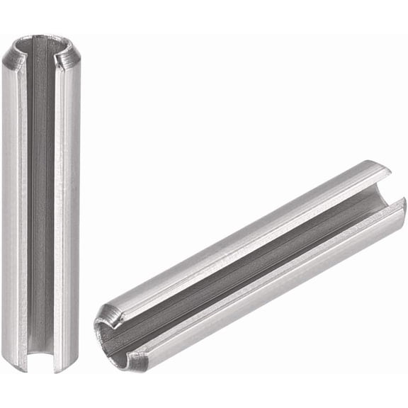 Slotted Spring Pin - M4 x 30mm 304 Stainless Steel Split Spring Roll Dowel Pins Plain Finish 20Pcs