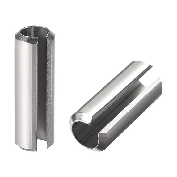 Slotted Spring Pin M6 x 20mm 304 Stainless Steel Split Spring Roll Dowel Pins Plain Finish 20Pcs