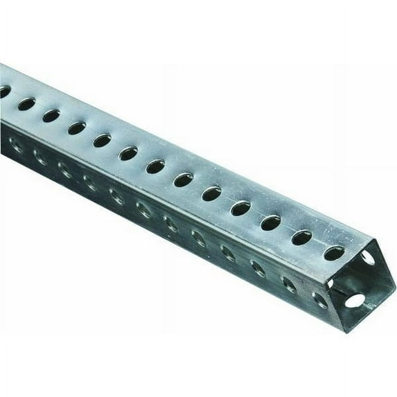 National Hardware Slotted Square Tubing Steel Tube Zinc-Plated - 1-1/2X3'