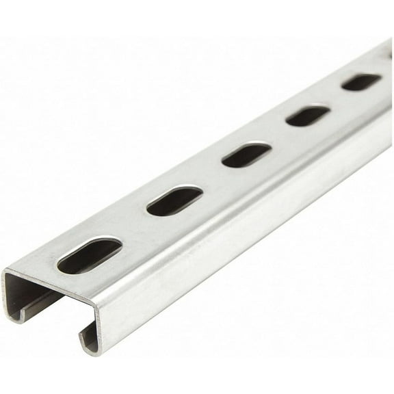 Slotted Standard 1-5/8 in x 13/16 in Strut Channel, 304 Stainless Steel, 14 ga, 5 ft-Each