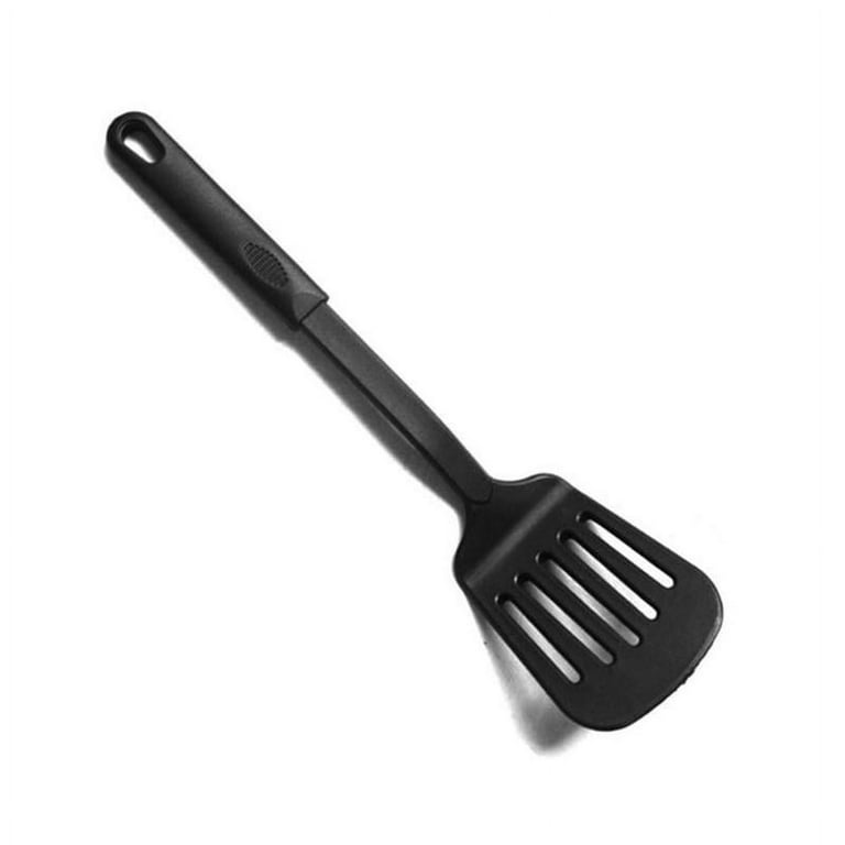 Slotted Turner Black Nylon Non Stick Spatula Heat Resistant Flipper Cooking Tool