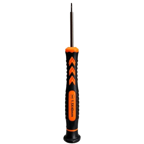 Flathead 1.5 mm Slotted Screwdriver Flat Blade Magnetic Tip Rotating Cap Repair Hand Tool 40mm Blade Length