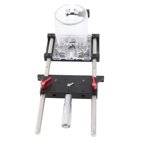 Slotting Professional Aluminum Alloy Edges Trimming Guide Trimmer Versatile Fine Tuning Rest Slotting Woodworking Tool With High Accuracy Engraving Scale Suitable For 65mm Trimmer