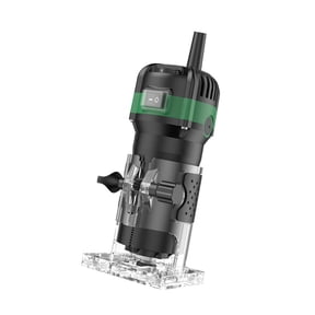 Slotting Router Tool 800W Compact Palm Wood Router Tool For Woodworking Electric Hand Trimmer Cutting Palmming Tool With 15Pcs 1/4in Router Bits