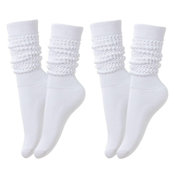 Slouch Scrunch Socks for Women, Long High Tube Socks Women