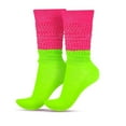 thumbnail image 1 of Slouch Socks 80s Neon Knee High Socks for Womens/Girls(Sock Height 13.78-14.96in), 1 of 5