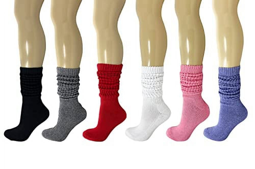 Women Slouch Socks Breathable Scrunch Socks Loose Socks 