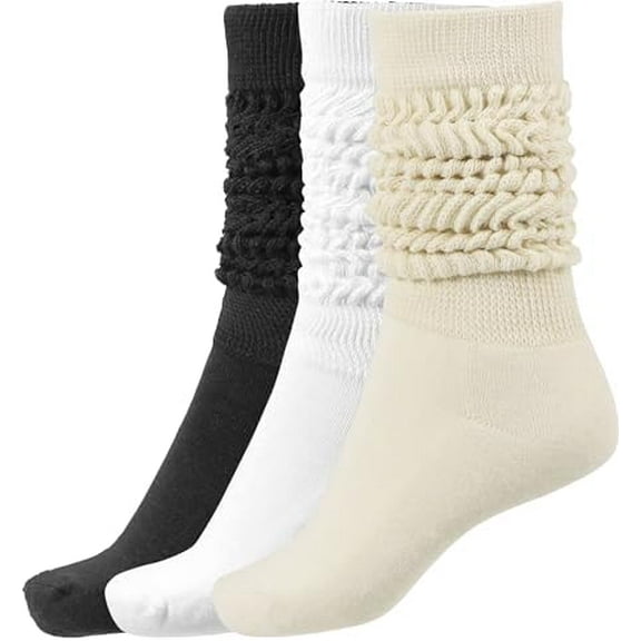 Slouch Socks Women Thigh High Boot Socks Soft Scrunch Socks Size 5-11