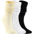 thumbnail image 1 of Slouch Socks for Woman 3 Pairs Scrunch Socks Soft High Boot Socks Warm Thick Knit Woman Long Socks, 1 of 6
