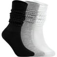 thumbnail image 1 of Slouch Socks for Woman 3 Pairs Scrunch Socks Soft High Boot Socks Warm Thick Knit Woman Long Socks, 1 of 6