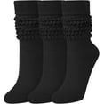 thumbnail image 1 of Slouch Socks for Woman 3 Pairs Women Scrunch Socks Extra Long Knee High Slouchy Socks Size 6-11, 1 of 7