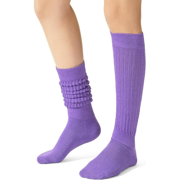 Slouch Socks for Women, Knee High Boot Long Socks, Cotton Tube Socks for Women 1 Pairs