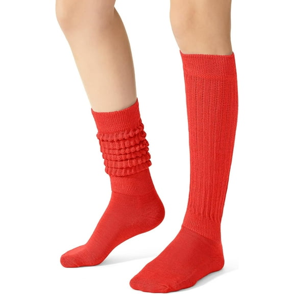 Slouch Socks for Women, Knee High Boot Long Socks, Cotton Tube Socks for Women 1 Pairs