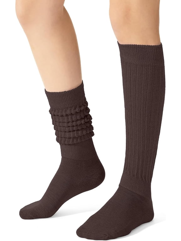 Slouch Socks for Women, Knee High Boot Long Socks, Cotton Tube Socks for Women 1 Pairs
