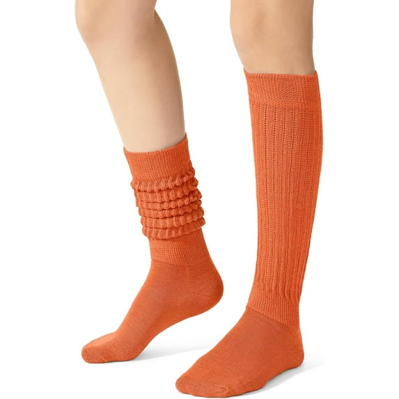 Slouch Socks for Women, Knee High Boot Long Socks, Cotton Tube Socks for Women 1 Pairs
