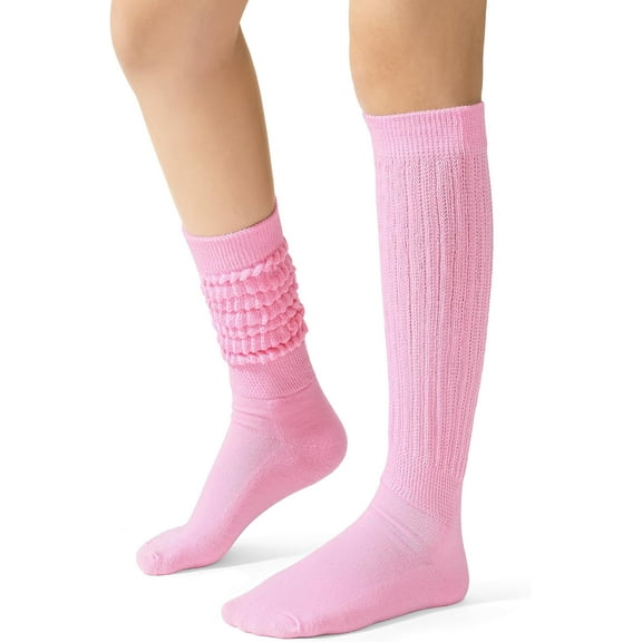 Slouch Socks for Women, Knee High Boot Long Socks, Cotton Tube Socks for Women 1 Pairs