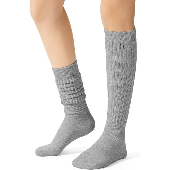 Slouch Socks for Women, Knee High Boot Long Socks, Cotton Tube Socks for Women 1 Pairs