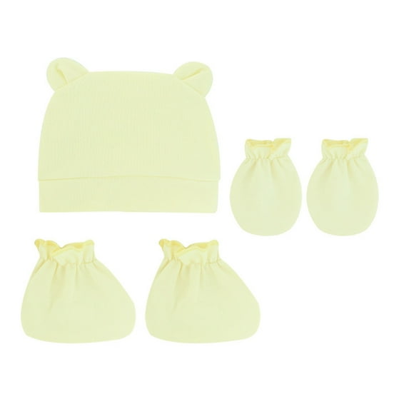 Slouchy Beanie Hat Hats Baby Boys Cotton Beanies Caps HatsBaby Soft Skull Caps HatsFor Baby Boy芒聙聵s 0-12 Months HatsMittens And Socks Set