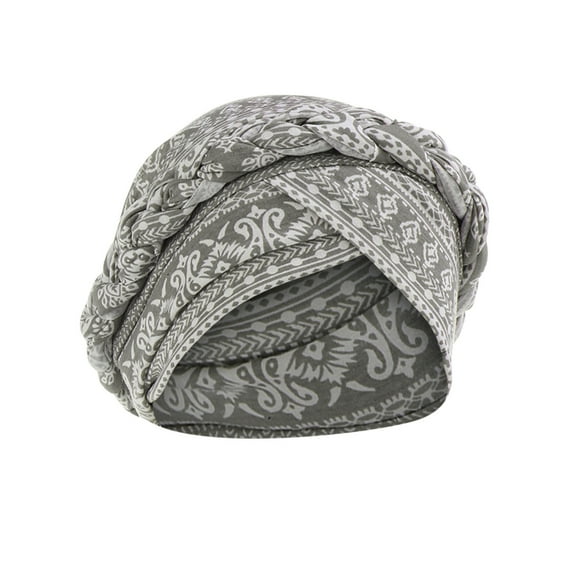 Slouchy Beanie Hat Headwear Women Print India Hat Ruffle Cancer Chemo Hat Beanie Wrap Cap
