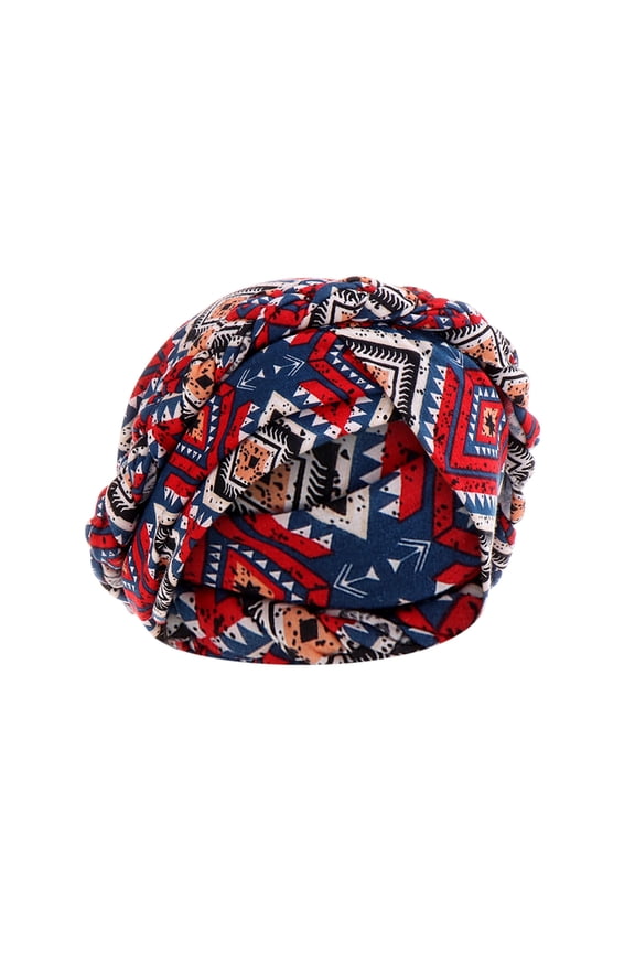 Slouchy Beanie Hat Headwear Women Print India Hat Ruffle Cancer Chemo Hat Beanie Wrap Cap