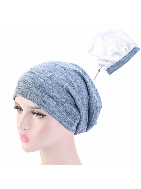 Slouchy Beanie for Men Women, Cotton Multipurpose Daily Headwear | Lightweight Thin Oversize Skull Cap, Chemo Headwear & Night Sleeping Hat for Summer & Winter
