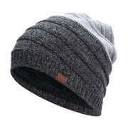 Slouchy Beanie for Men Winter Hats for Guys Cool Beanies Mens Lined Knit Warm Thick Skully Baggy Hat