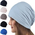 thumbnail image 1 of Slouchy Beanie for Men & Women, Oversize Thin Skull Cap Large Beanie Hip-Hop Hat for All Seasons, 1 of 7