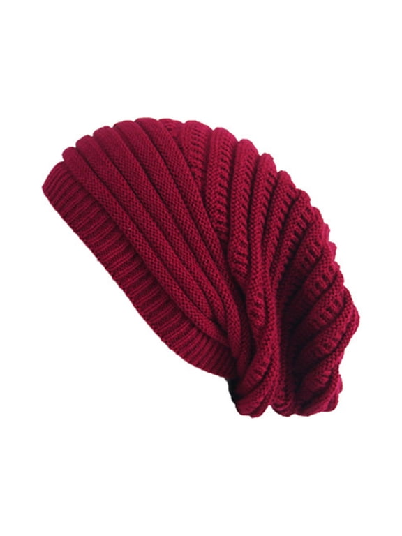 Slouchy Beanie for Women Winter Hat Warm Slouch Oversized Soft Chunky Cable Knit Beanies for Cold Weather