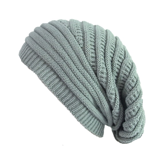 Slouchy Beanie for Women Winter Hat Warm Slouch Oversized Soft Chunky Cable Knit Beanies for Cold Weather