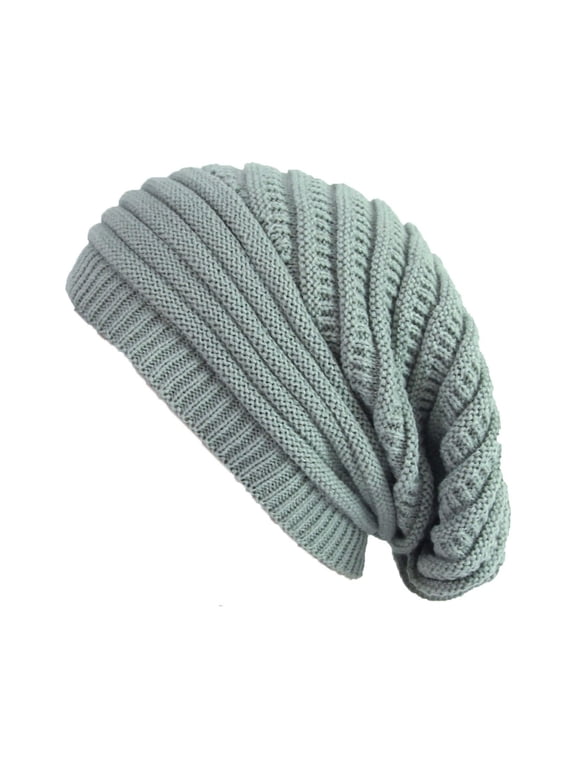 Slouchy Beanie for Women Winter Hat Warm Slouch Oversized Soft Chunky Cable Knit Beanies for Cold Weather