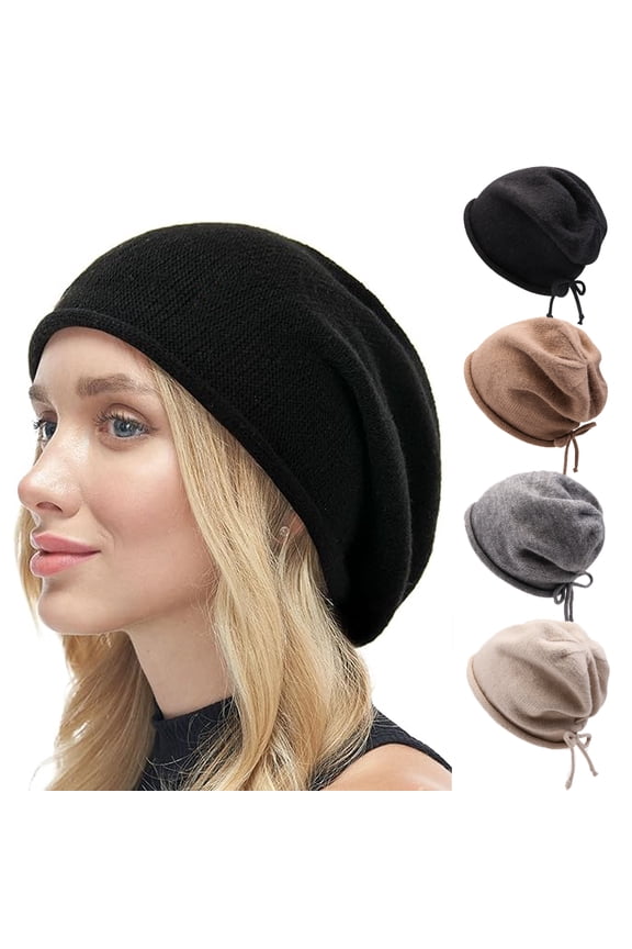 Slouchy Beanies, Women Winter Hats, Soft Warm Beanie Hat, Ladies Wool Knitting Skull Beanies