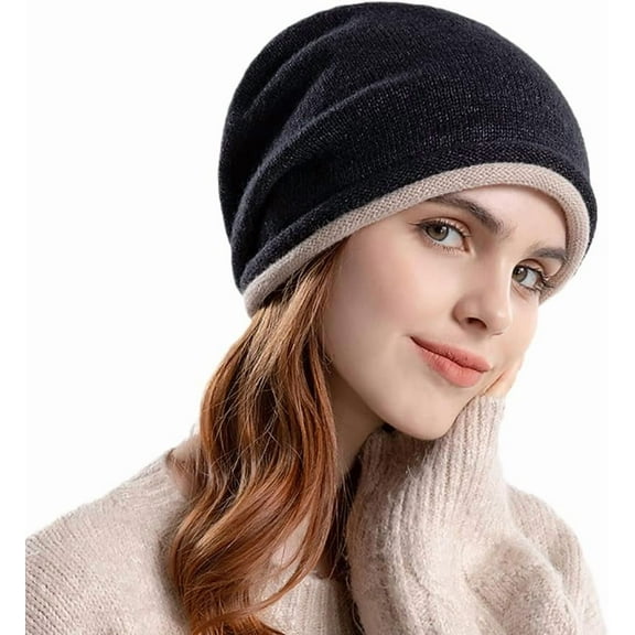Slouchy Beanies for Women Winter Soft Warm Hat Skull Cap Ladies Knit Wool Beanie hat for Women