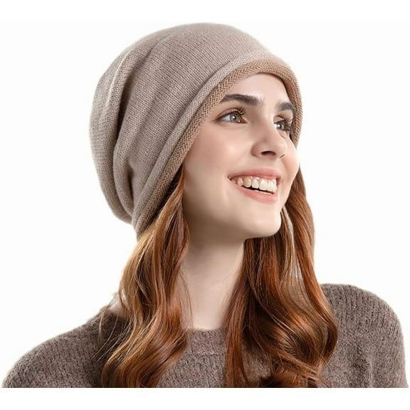 Slouchy Beanies for Women Winter Soft Warm Hat Skull Cap Ladies Knit Wool Beanie hat for Women