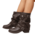 thumbnail image 1 of Slouchy Boots,Knee High Boots for Women - Modern Tall Dress Boots with Clean Structured Upper, Round Toe Knee Boots, Platform Sole and Slouchy Shaft Fashion Boots, Casual Footwear for Fall and Winter, 1 of 5