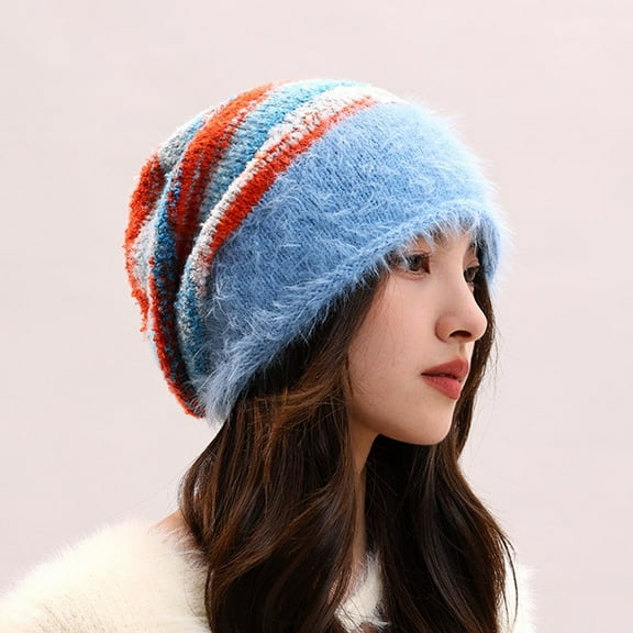 Slouchy Knit Beanie Hat for Women Girls, Winter Soft Warm Ladies Wool Knitted Skull Beanies Cap