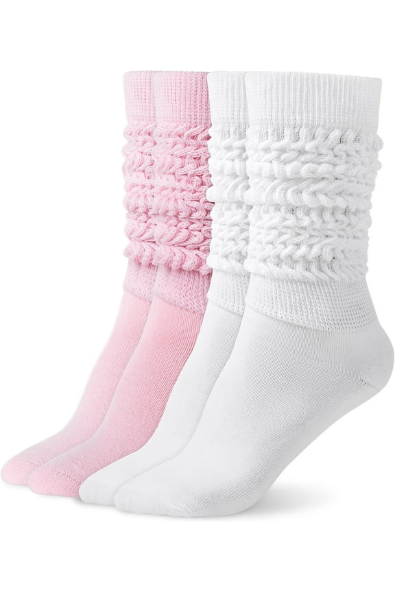 Slouchy Socks for Women Slouch Scrunch Knee High Boot Socks Soft Long Socks Cozy Crew Socks Leg Warmers