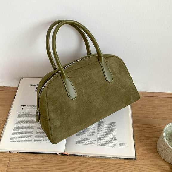 Slouchy Suede Shoulder Bag for Women Underarm Tote Work Purse Handbag Travel Fall Winter Everyday Carryall
