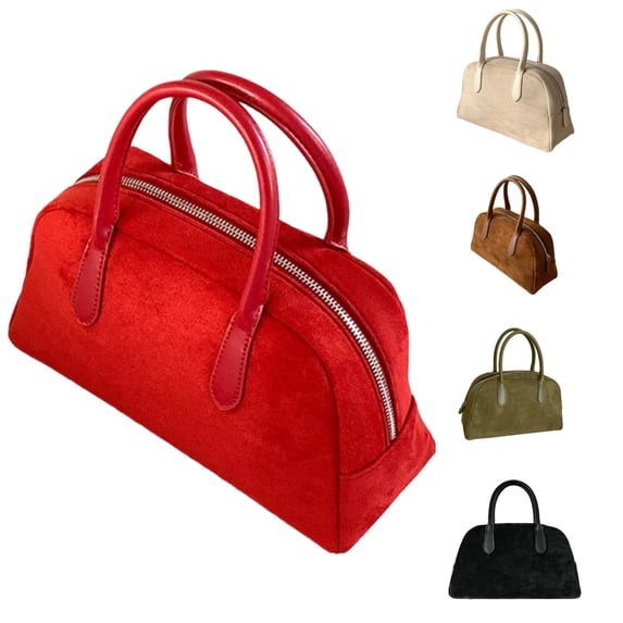Slouchy Suede Shoulder Bags For Women Underarm Bag Womens Tote Bag Work Purses Bag Suede Handbag Travel Winter Fall