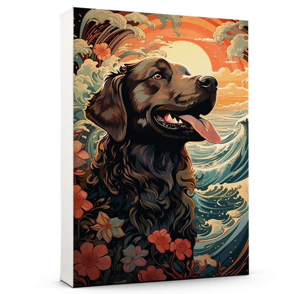Sloughi Dog Canvas for Classroom, Home Decor, Fine Art Prints, cute decor, kids bathroom decor