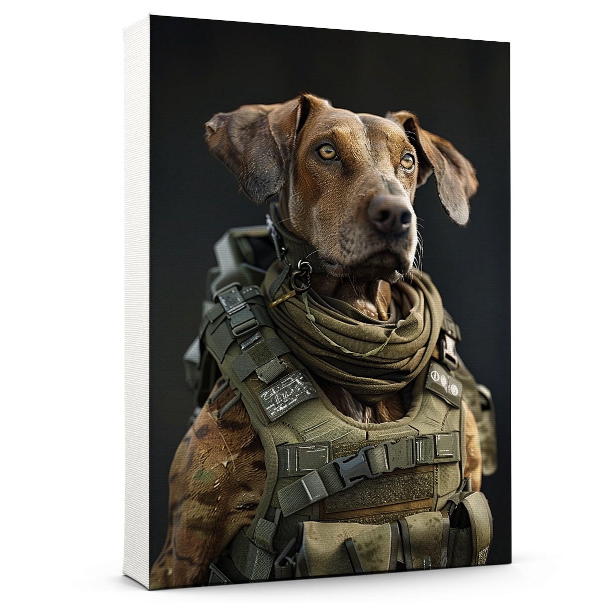 Slough Frame Sloughi Dog in a Costume Poster Unframe, Sloughi Dog Canvas Frame Ready ...