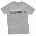 thumbnail image 1 of Slovakia T-shirt Slovensko Mens Womens T-shirt Patriotic Nation Tee shirt (4X-Large Grey), 1 of 5