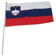 Slovenia 12" x 18" Mounted Flag