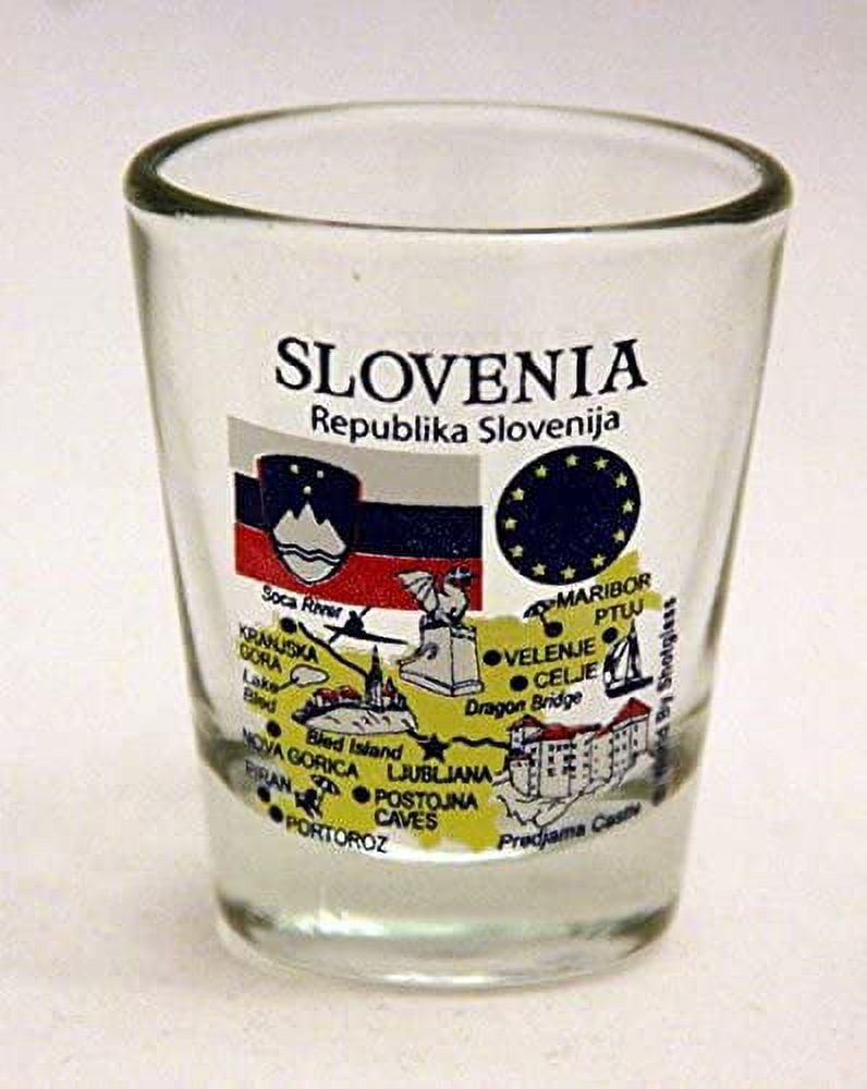 Romania EU Series Landmarks Shot Glass - Collectible Souvenir Glass 2.25 Inches Tall