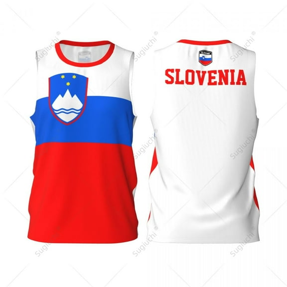 Slovenia Flag Men Basketball Sports Jersey Running Fitness Multifunction Sleeveless tshirt Exclusive Custom Name Nunber