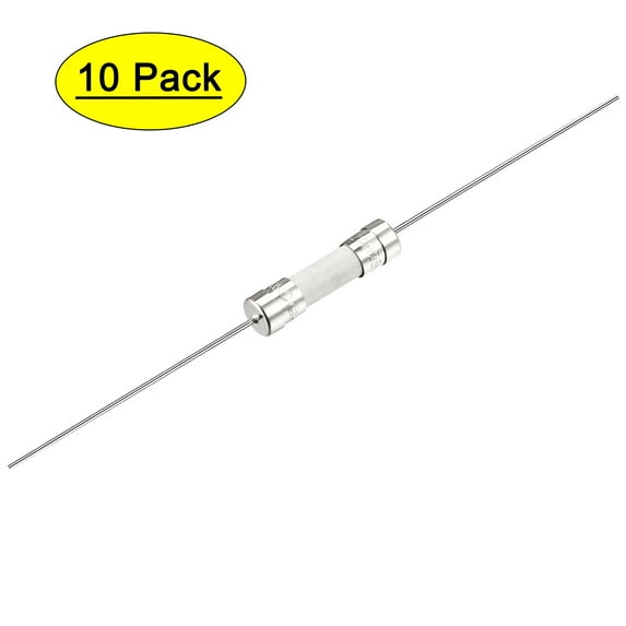 Slow Blow Fuse Time Delay Wire Ceramic Fuses 5mm x 20mm 250V T2A, 10Pcs